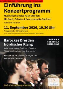 Einführungsveranstaltung zum Chor-Konzert - 19.30 Uhr Kreuzkirche